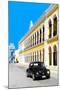 ¡Viva Mexico! Collection - Black VW Beetle and Yellow Architecture - Campeche-Philippe Hugonnard-Mounted Photographic Print