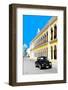 ¡Viva Mexico! Collection - Black VW Beetle and Yellow Architecture - Campeche-Philippe Hugonnard-Framed Photographic Print