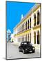 ¡Viva Mexico! Collection - Black VW Beetle and Yellow Architecture - Campeche-Philippe Hugonnard-Mounted Photographic Print