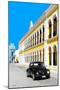 ¡Viva Mexico! Collection - Black VW Beetle and Yellow Architecture - Campeche-Philippe Hugonnard-Mounted Photographic Print