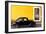 ¡Viva Mexico! Collection - Black VW Beetle Car with Gold Street Wall-Philippe Hugonnard-Framed Photographic Print