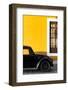 ¡Viva Mexico! Collection - Black VW Beetle with Gold Street Wall-Philippe Hugonnard-Framed Photographic Print