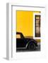 ¡Viva Mexico! Collection - Black VW Beetle with Gold Street Wall-Philippe Hugonnard-Framed Photographic Print