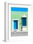 ¡Viva Mexico! Collection - Blue and Green Facade - Campeche-Philippe Hugonnard-Framed Photographic Print