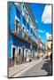 ¡Viva Mexico! Collection - Blue Street Scene - Guanajuato-Philippe Hugonnard-Mounted Photographic Print