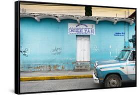 ¡Viva Mexico! Collection - Blue Truck-Philippe Hugonnard-Framed Stretched Canvas