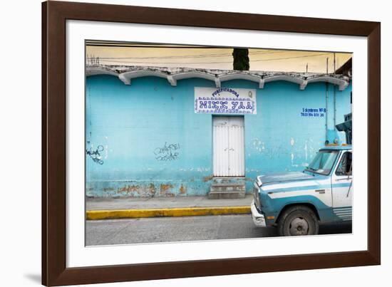 ¡Viva Mexico! Collection - Blue Truck-Philippe Hugonnard-Framed Photographic Print