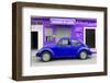 ¡Viva Mexico! Collection - Blue Volkswagen Beetle Car-Philippe Hugonnard-Framed Premium Photographic Print