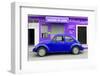 ¡Viva Mexico! Collection - Blue Volkswagen Beetle Car-Philippe Hugonnard-Framed Premium Photographic Print