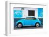 ¡Viva Mexico! Collection - Blue VW Beetle Car and American Graffiti-Philippe Hugonnard-Framed Photographic Print