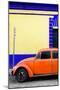 ¡Viva Mexico! Collection - Blue VW Beetle Car and Colorful Wall-Philippe Hugonnard-Mounted Photographic Print
