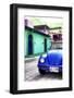 ¡Viva Mexico! Collection - Blue VW Beetle Car in a Colorful Street-Philippe Hugonnard-Framed Photographic Print