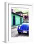 ¡Viva Mexico! Collection - Blue VW Beetle Car in a Colorful Street-Philippe Hugonnard-Framed Photographic Print