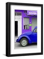 ¡Viva Mexico! Collection - Blue VW Beetle Car-Philippe Hugonnard-Framed Photographic Print