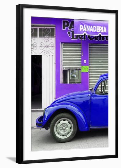 ¡Viva Mexico! Collection - Blue VW Beetle Car-Philippe Hugonnard-Framed Photographic Print