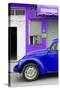 ¡Viva Mexico! Collection - Blue VW Beetle Car-Philippe Hugonnard-Stretched Canvas