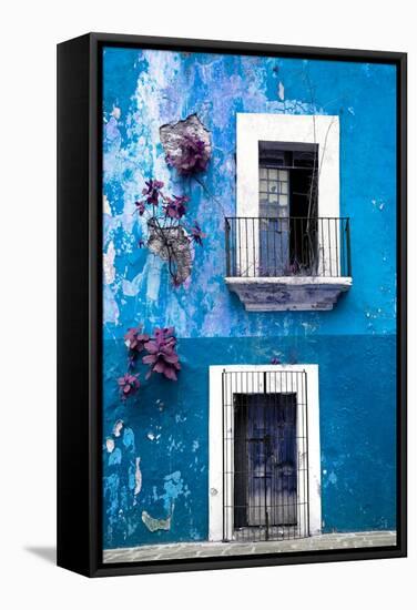¡Viva Mexico! Collection - Blue Wall-Philippe Hugonnard-Framed Stretched Canvas