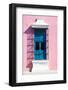 ¡Viva Mexico! Collection - Blue Window and Pink Wall in Campeche-Philippe Hugonnard-Framed Photographic Print