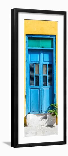 ¡Viva Mexico! Collection - Blue Window and Yellow Wall-Philippe Hugonnard-Framed Photographic Print