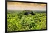 ¡Viva Mexico! Collection - Calakmul in the Mexican Jungle at Sunset-Philippe Hugonnard-Framed Photographic Print