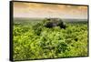 ¡Viva Mexico! Collection - Calakmul in the Mexican Jungle at Sunset-Philippe Hugonnard-Framed Stretched Canvas