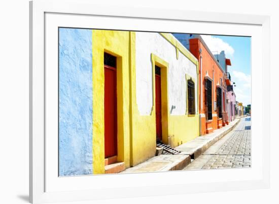 ¡Viva Mexico! Collection - Campeche Colorful Street-Philippe Hugonnard-Framed Photographic Print