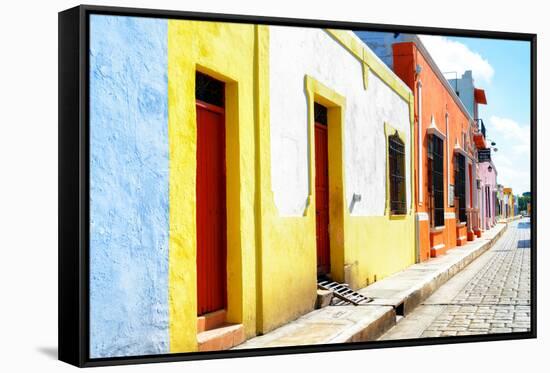 ¡Viva Mexico! Collection - Campeche Colorful Street-Philippe Hugonnard-Framed Stretched Canvas