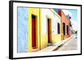 ¡Viva Mexico! Collection - Campeche Colorful Street-Philippe Hugonnard-Framed Photographic Print