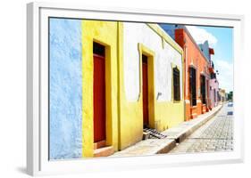 ¡Viva Mexico! Collection - Campeche Colorful Street-Philippe Hugonnard-Framed Photographic Print