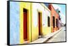 ¡Viva Mexico! Collection - Campeche Colorful Street-Philippe Hugonnard-Framed Stretched Canvas