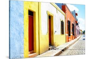 ¡Viva Mexico! Collection - Campeche Colorful Street-Philippe Hugonnard-Stretched Canvas