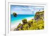 ¡Viva Mexico! Collection - Caribbean Coastline in Tulum II-Philippe Hugonnard-Framed Photographic Print