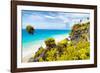 ¡Viva Mexico! Collection - Caribbean Coastline in Tulum II-Philippe Hugonnard-Framed Photographic Print