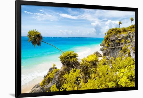 ¡Viva Mexico! Collection - Caribbean Coastline in Tulum II-Philippe Hugonnard-Framed Photographic Print