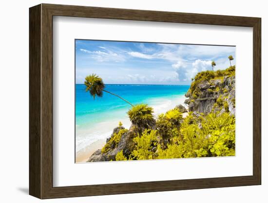 ¡Viva Mexico! Collection - Caribbean Coastline in Tulum II-Philippe Hugonnard-Framed Photographic Print