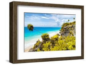 ¡Viva Mexico! Collection - Caribbean Coastline in Tulum II-Philippe Hugonnard-Framed Photographic Print