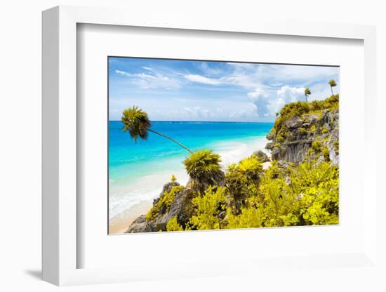 ¡Viva Mexico! Collection - Caribbean Coastline in Tulum II-Philippe Hugonnard-Framed Photographic Print