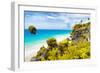 ¡Viva Mexico! Collection - Caribbean Coastline in Tulum II-Philippe Hugonnard-Framed Photographic Print