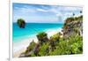 ¡Viva Mexico! Collection - Caribbean Coastline in Tulum-Philippe Hugonnard-Framed Photographic Print