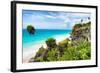 ¡Viva Mexico! Collection - Caribbean Coastline in Tulum-Philippe Hugonnard-Framed Photographic Print