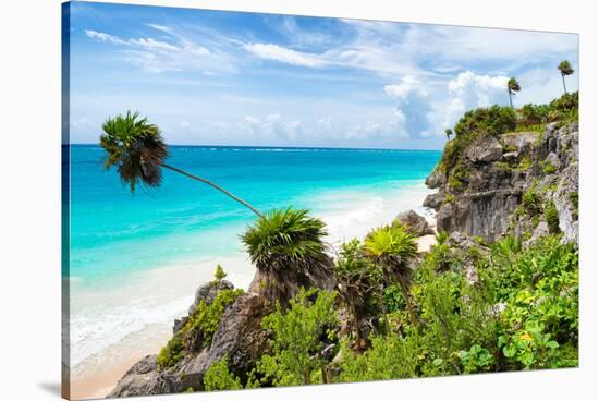 ¡Viva Mexico! Collection - Caribbean Coastline in Tulum-Philippe Hugonnard-Stretched Canvas