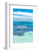 ¡Viva Mexico! Collection - Caribbean Coastline overlooking Cancun II-Philippe Hugonnard-Framed Photographic Print