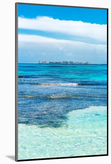 ¡Viva Mexico! Collection - Caribbean Coastline overlooking Cancun II-Philippe Hugonnard-Mounted Photographic Print