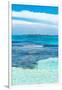 ¡Viva Mexico! Collection - Caribbean Coastline overlooking Cancun II-Philippe Hugonnard-Framed Premium Photographic Print
