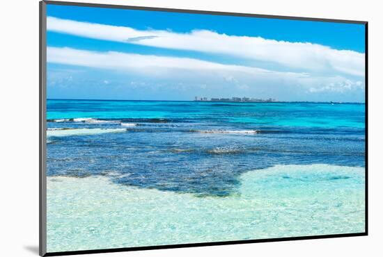 ¡Viva Mexico! Collection - Caribbean Coastline overlooking Cancun-Philippe Hugonnard-Mounted Photographic Print