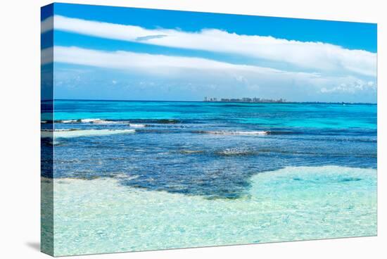 ¡Viva Mexico! Collection - Caribbean Coastline overlooking Cancun-Philippe Hugonnard-Stretched Canvas