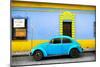 ¡Viva Mexico! Collection - Classic Blue VW Beetle Car and Colorful Wall-Philippe Hugonnard-Mounted Photographic Print