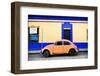 ¡Viva Mexico! Collection - Classic Coral VW Beetle Car and Colorful Wall-Philippe Hugonnard-Framed Photographic Print