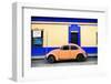 ¡Viva Mexico! Collection - Classic Coral VW Beetle Car and Colorful Wall-Philippe Hugonnard-Framed Photographic Print