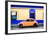 ¡Viva Mexico! Collection - Classic Coral VW Beetle Car and Colorful Wall-Philippe Hugonnard-Framed Photographic Print